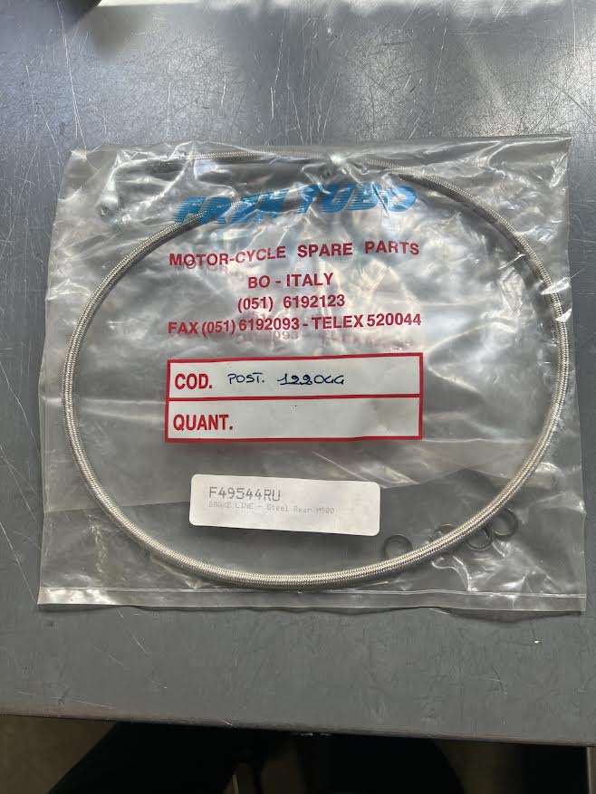 Ducati - Brake Line steel fit rear brake Size 44" long code F49544RU