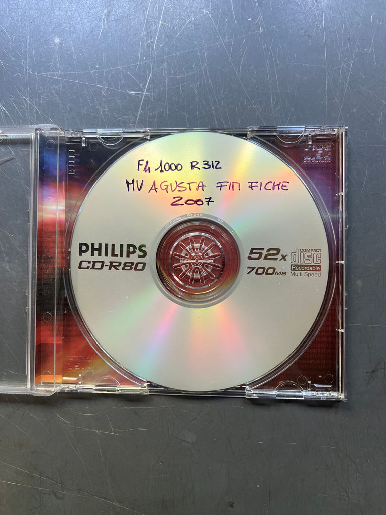 MV Agusta - CD ROM Parts Catalogue for F4 312 2007 code Catalogue