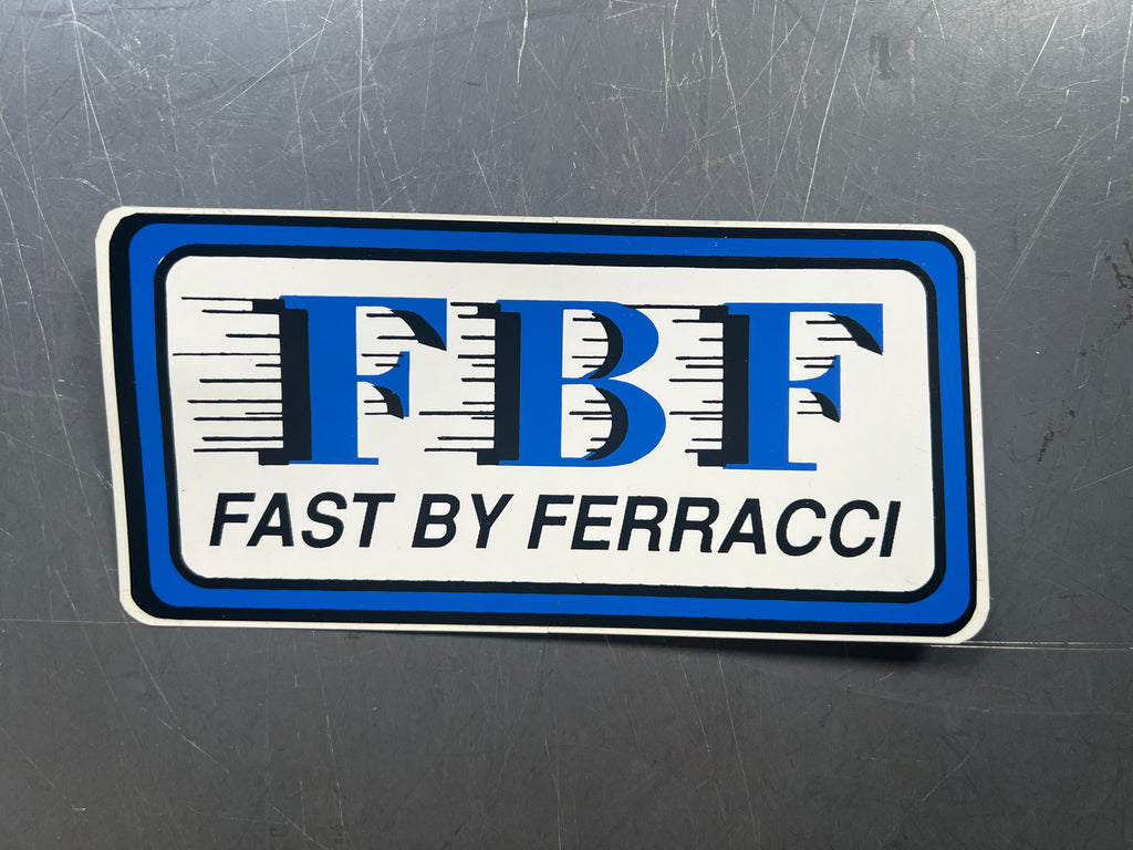 Sticker - Decals - vintage FBF Logo size 6x3"code FBFBLUE