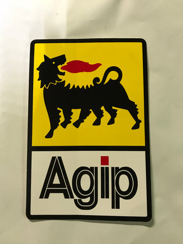 Sticker / Decal- Agip 8 x 5 in  code FAGIP