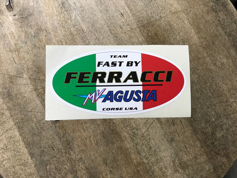 Sticker/Decal FBF MV Agusta corse USA size 7 x 3.3/4 in code F87809
