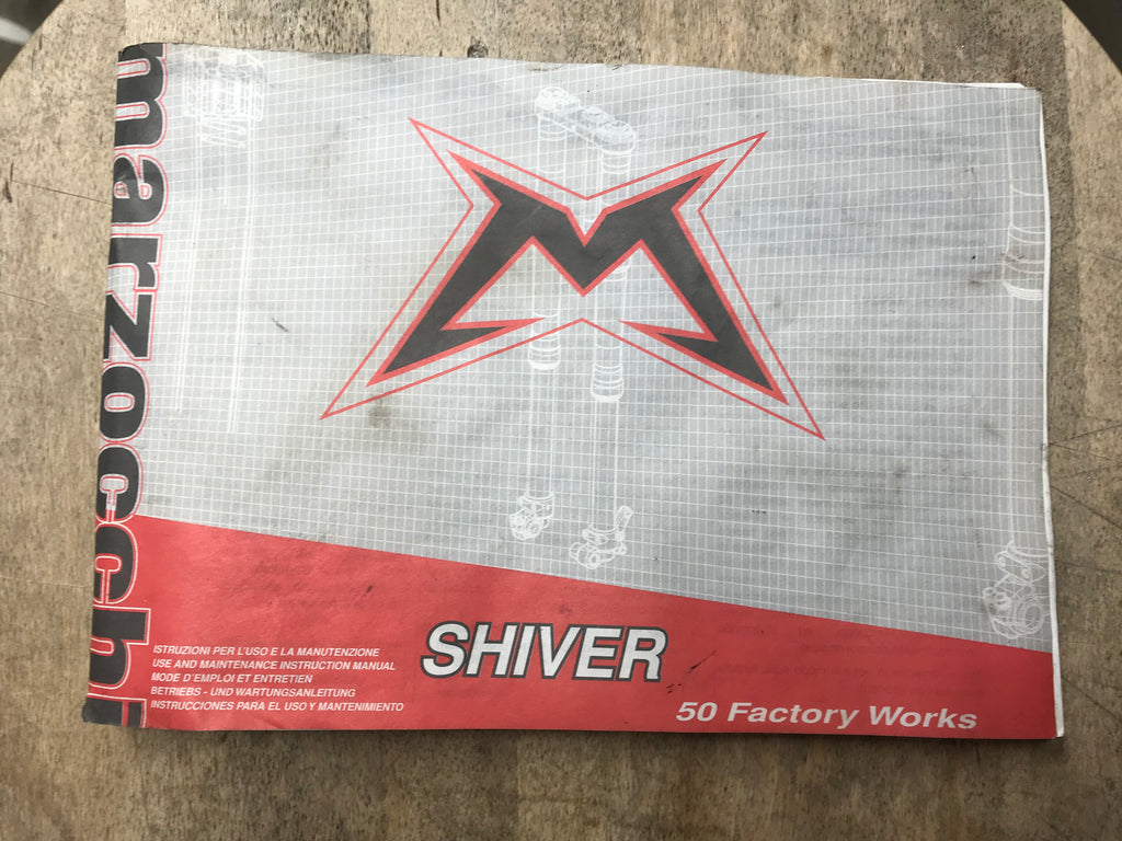 Marzocchi 50 SHIVER shop Manual code F10650