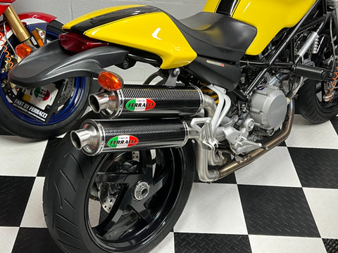 Ducati - Slip ons Round Carbon S2R 800cc code F3355633