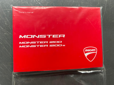 Ducati -Owner Manual Monster 1200 MY 2016 code 91372881H