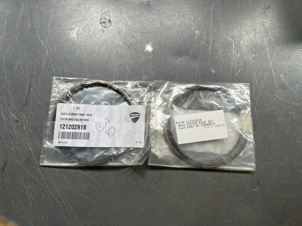 Ducati - Piston rings come set of 2 for two pistons code 12120291B
