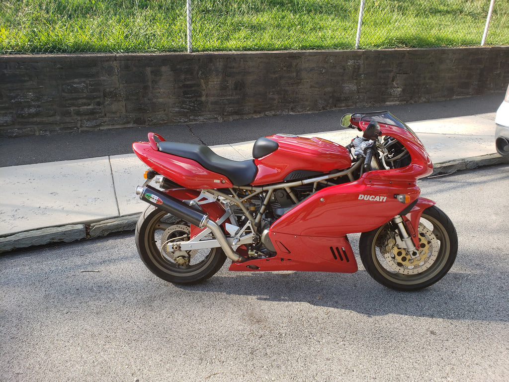 Ducati - Slip ons 750 ss 1998 / 900E High Mount Stainless