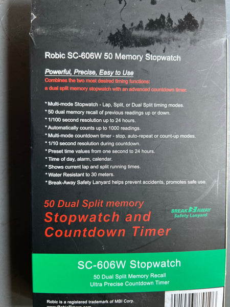 Watch Robic Stop 50 Dual Split Memory  Recall  Code SC606W50