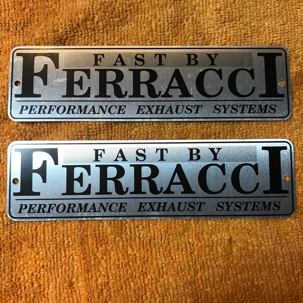 Fast By Ferracci Racing Sticker / Decal -FBF 145 x 40 mm Exhaust Tag set- of 2 code F87016 ...