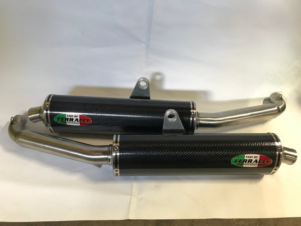 Ducati - slip ons oval for ST4 in Carbon code F3355690