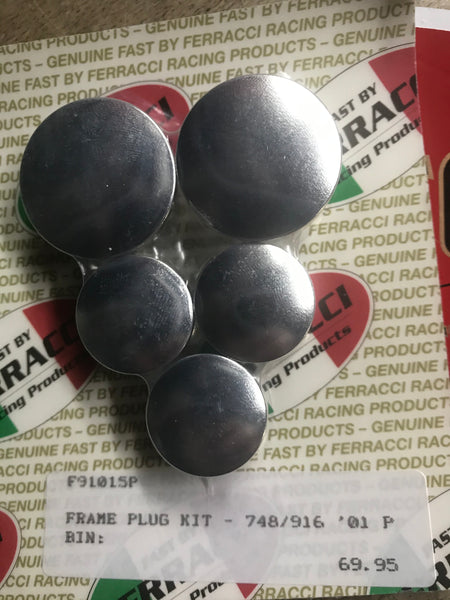 DUCATI - FRAME PLUG KIT Ducati - 748' 916' 996' 998 Tumble Polish Aluminum code F91015P