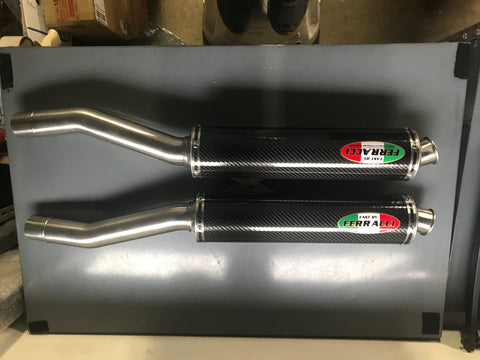 Ducati - SLIP-ONS -851 SP3/ 888 SPO 50 MM Carbon High  code F352700C