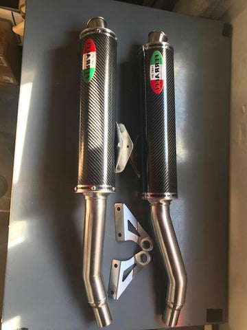 Ducati - Slip ons  888 Strtada/ Biposto High carbon, Connect to 45 mm Header code F3352670/C