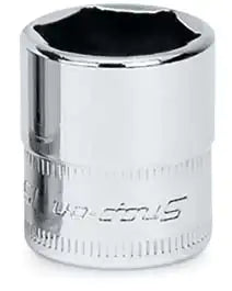 SNAP-ON 1/4" Drive 6-Point Metric 15 mm Flank Drive® Shallow Socket CODE TMM15